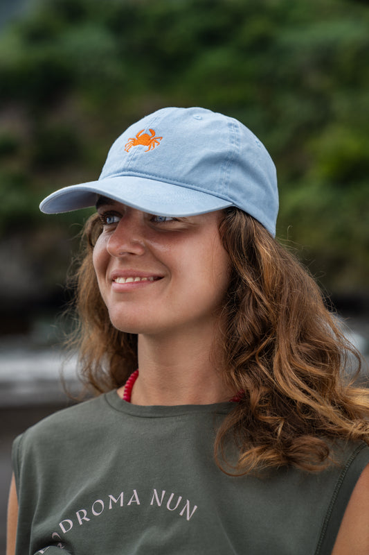 Crab Cap in Baby Blue