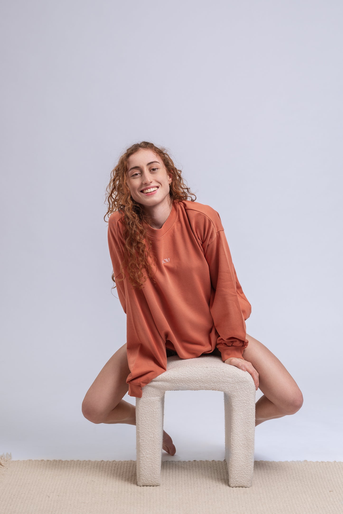 Botanical Island Sweatshirt in Pomelo