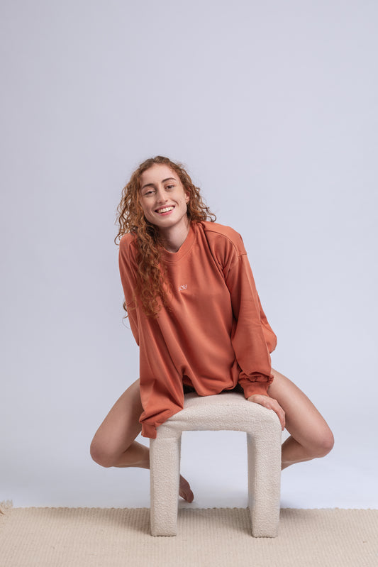 Botanical Island Sweatshirt in Pomelo